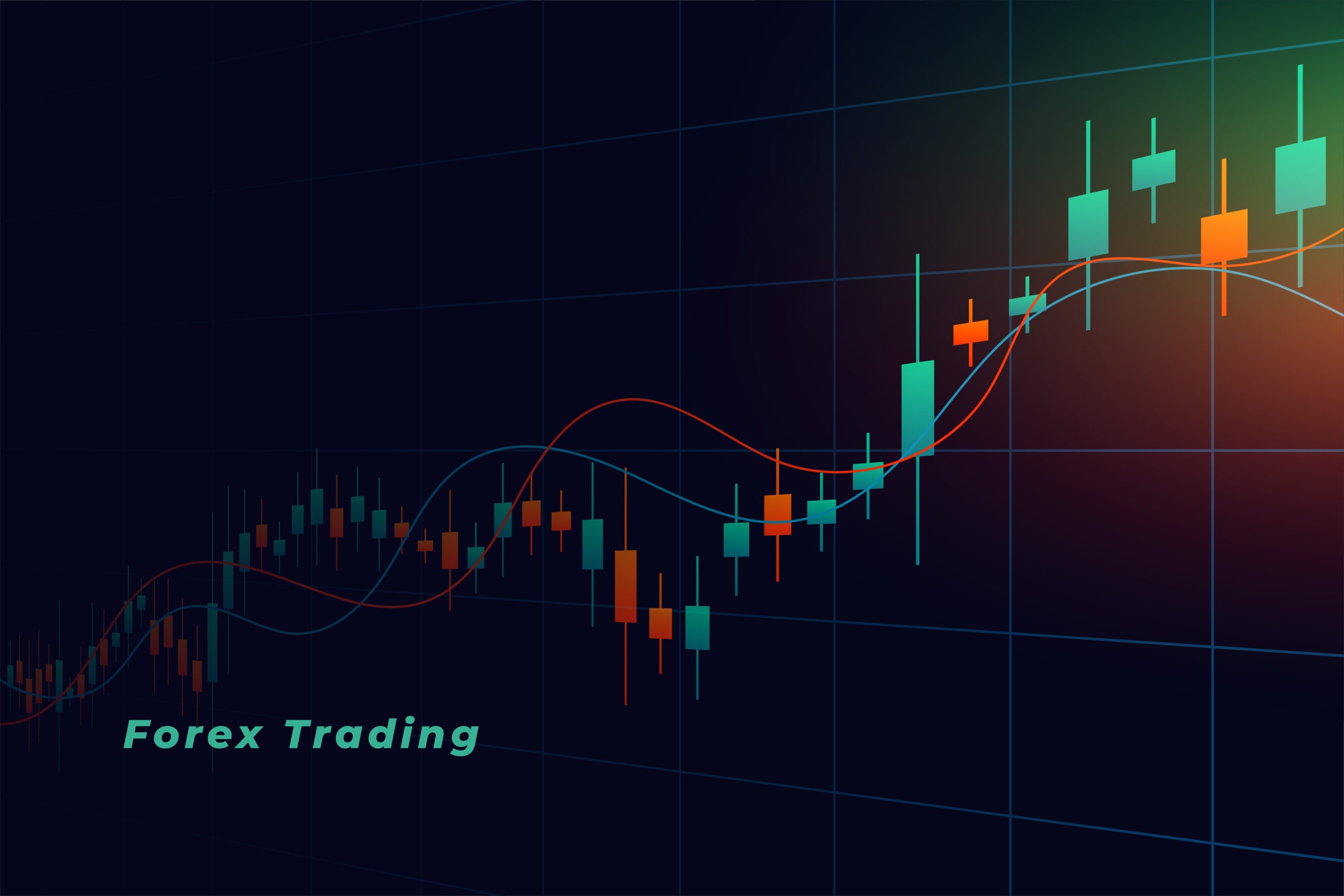 fored trading mutual funds or stock market background